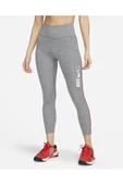 Nike One Normal Belli 7/8 Toparlayıcı Kadın Gri Tayt DM7272-068 - 1