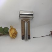 Paslanmaz Çelik Rulo Hamur Açma Aparatı Oklava Pratik Hamur Açma Aparatı Metal Kurabiye Hamur Merdane - 3