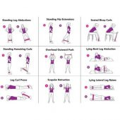 Nakres Plates Fitness Direnç Lastiği 5'li Set 5 Kademeli Squat Bant Kas Germe Kalça Egzersiz Direnç Lastiği - 6