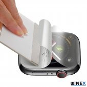 Apple Watch Series 4 44mm Ön Darbe Emici Ekran Koruyucu Nano Cam (4 Adet) - 4