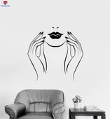 Tırnak Dekorasyon Duvar Sticker Manikür Tırnak Stüdyosu Güzellik Salonu Çıkartmaları - 1