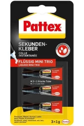 Pattex Japon Yapıştırıcı Gel Mini Süper 3x1 Gram Süper Japon Yapıştırıcı - 1