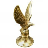 PiMarks Pirinç Döküm Kartal Sarı Açık Kanatlı Dekoratif Biblo - 1