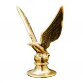 PiMarks Pirinç Döküm Kartal Sarı Açık Kanatlı Dekoratif Biblo - 2