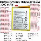 Day Huawei Nova Lite 2017 HB366481ECW 3000 mAh Batarya Pil Orijinal Uzun Ömürlü Yüksek Kapasite - 2