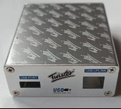 Elektronik Devre Kutusu Alüminyum Gümüş Renk Metal Boş Kutu USB PORT Ve USB UPLINK Giriş thumbnail 3