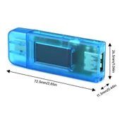 0.96 inç IPS LCD ekran 13 in 1 Çok fonksiyonlu USB Test Cihazı Gerilim Akım Güç Ölçer Voltmetre Ampermetre DC 4 30 V 5A thumbnail 2