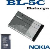 Day Nokia BL-5C 6085 (BL5c 1020 mAh Batarya Pil Orijinal Uzun Ömürlü Yüksek Kapasite) - 1