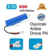 Beyaz Soket Drone Pili Oyuncak Araba Pili 14500 600 mAh Li-on 3.7V - 1