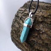 Day TURKUAZ (Firuze) TAŞI Erkek Kadın Uniex KOLYE ÇİVİ ŞEKLİNDE DOĞALTAŞ KOLYE (Hediye Kutulu) thumbnail 1