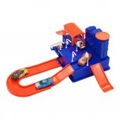 Toysan 5 Metal Yarış Aracı ve Garaj Oyun Seti TOY-33,Çocuklar İçin Garaj Seti ve Arabalar - 5