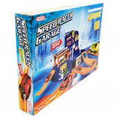Toysan 5 Metal Yarış Aracı ve Garaj Oyun Seti TOY-33,Çocuklar İçin Garaj Seti ve Arabalar - 9
