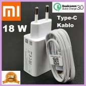 Orjinal Xiaomi Redmi Note 5 Type-C Data Kablo ve 18W 2A MDY08EO Hızlı Şarj cihazı - 1