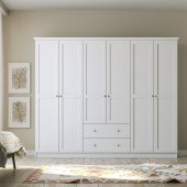 Zenio Side 6 Kapak 2 Çekmece Gardırop - Beyaz - 2