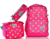 Coral High 23113 Kalp Desenli 3'lü Okul Çantası Seti thumbnail 1