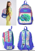 Coral High Mavi Yeşil Tavuskuşu Okul Sırt ve Beslenme Çantası Seti - Kız Çocuk thumbnail 3