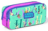 Coral High İki Bölmeli Kız Çocuk Yeşil Pembe Kalem Çantası Kalemlik - 1