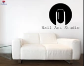 Tırnak Dekorasyon Sticker Duvar Sticker Nail Art Studio Dekor Güzellik Salonu Tabela - 1