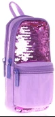 Kaukko Magical Kız Çocuk Pullu Lila Üç Bölmeli Kalem Çantası - Çanta Şekilli thumbnail 1