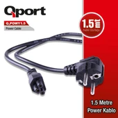 QPORT Q-POWY1.5 1.5 METRE PC POWER KABLOSU - 1