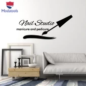 Tırnak Dekorasyon Duvar Sticker Tırnak Stüdyosu Manikür Pedikür Güzellik Salonu sanat dekoru Çıkartmalar Benzersiz Hediyelik - 1