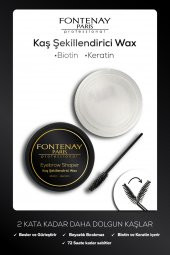 Fontenay Profesyonel Kaş Şekillendirici Wax + Saç Şekillendirici Toz Wax Mavi 2Li Set - 4