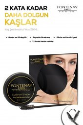 Fontenay Profesyonel Kaş Şekillendirici Wax + Saç Şekillendirici Toz Wax Mavi 2Li Set - 5
