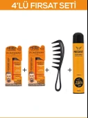 Fontenay Saç Şekillendirici Pudra Toz Wax Ultra Strong + Şekil Tarak'ı + Saç Spreyi 2 400ML 4'lü Set - 1