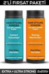 Fontenay Saç Şekillendirici Pudra Toz Wax Mat Effect Ve Ultra Strong + Şekil Tarakı X2 4Lü Set - 2