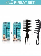 Fontenay Saç Şekillendirici Pudra Toz Wax Mat Effect Mavı 20gr X2 + Şekil Tarağı X2 4Lü Set - 1