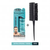 Fontenay Saç Şekillendirici Pudra Toz Wax Mat Effect Mavı 20gr + Profesyonel Topuz Fırçası Krepe 3043 2li Set thumbnail 1