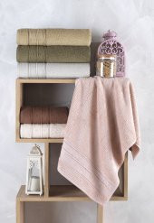 Cotton TOPKAPI  70x140 6 lı Banyo Havlusu Seti - 1