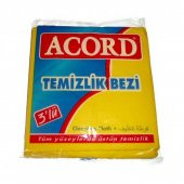 Acord Sarı Temizlik Cam Bezi - 35 x 38 Cm. - 3 lü Paket - 2