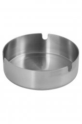 Krom Metal Gri Küllük Kül Tablası - Sigara Küllüğü - 10 Cm. - 1 Adet - 1