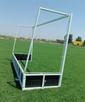 Adelinspor Metal Çim Hokeyi Kale Direği  2,14*3,66*1,2 m - 4