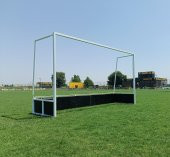 Adelinspor Metal Çim Hokeyi Kale Direği  2,14*3,66*1,2 m - 12