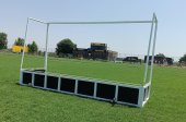 Adelinspor Metal Çim Hokeyi Kale Direği  2,14*3,66*1,2 m - 8