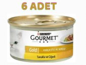 Gourmet Gold Tavuk Ciğer Parça Etli Kedi Konservesi 6x85 Gr - 1