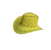 KOVBOY ŞAPKA FOSFORLU SARI - 1