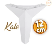 Kale Lüks Mobilya Kanepe Sehpa Tv Ünitesi Koltuk Ayağı 12 Cm Beyaz Baza Ayakları - 1