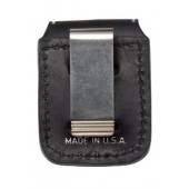 Zippo Orijinal Çakmak Taşıma Kılıfı Deri Klipsli-Siyah Renk-Z249 - 1