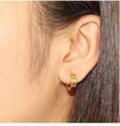 Küpe Çelik Kadın Erkek Halka İthal 316 L Paslanmaz Kararmaz 5 mm thumbnail 3