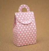 HEDİYE ŞEKER KUTUSU PEMBE PUANLI - 1