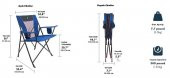 Gci Outdoor Comfort Pro Chair Mavi Kamp Sandalyesi - 4