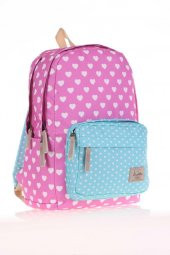 Kaukko Colorful 2 Colors Sırt Çantası Hearts K1487 - 2