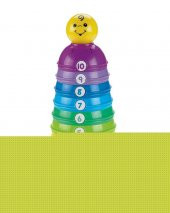 Fisher Price Numaralı Kaplar, İç içe Geçebilir 10  Renkli Kap W4472 - 2