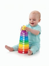Fisher Price Numaralı Kaplar, İç içe Geçebilir 10  Renkli Kap W4472 - 9