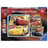 Ravensburger 3x49 Parça Puzzle Walt Disney Cars 3 080151 - 1