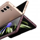 KNY Samsung Galaxy Z Fold 5 Kılıf Ultra Korumalı Sert Kıpta Kapak Rose Gold - 2