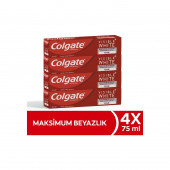 Colgate Visible White Maksimum Beyazlık Beyazlatıcı Diş Macunu 75 ml x 4 Adet - 1